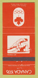 Matchbook Cover - 1976 Olympics Canada Wrestling ORANGE 30 Strike