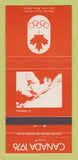Matchbook Cover - 1976 Olympics Canada Shooting ORANGE 30 Strike