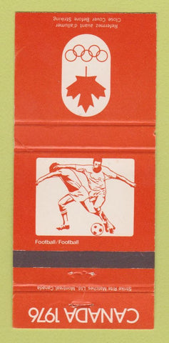 Matchbook Cover - 1976 Olympics Canada Soccer WEAR ORANGE 30 Strike