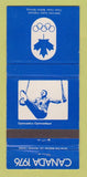 Matchbook Cover - 1976 Olympics Canada Gymnastics BLUE 30 Strike