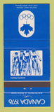 Matchbook Cover - 1976 Olympics Canada Cycling BLUE 30 Strike