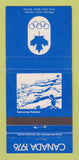 Matchbook Cover - 1976 Olympics Canada Swimming BLUE 30 Strike