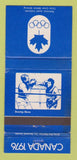 Matchbook Cover - 1976 Olympics Canada Boxing WORN BLUE 30 Strike