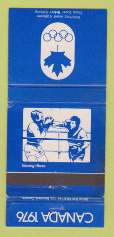 Matchbook Cover - 1976 Olympics Canada Boxing WORN BLUE 30 Strike