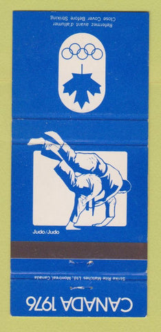 Matchbook Cover - 1976 Olympics Canada Judo BLUE 30 Strike