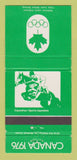 Matchbook Cover - 1976 Olympics Canada Equestrian GREEN 30 Strike