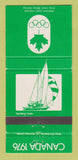 Matchbook Cover - 1976 Olympics Canada Yachting GREEN 30 Strike