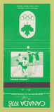 Matchbook Cover - 1976 Olympics Canada Volleyball GREEN 30 Strike