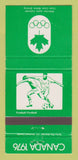 Matchbook Cover - 1976 Olympics Canada Soccer GREEN 30 Strike