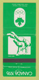 Matchbook Cover - 1976 Olympics Canada Judo GREEN 30 Strike