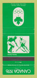 Matchbook Cover - 1976 Olympics Canada Hockey GREEN 30 Strike