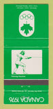 Matchbook Cover - 1976 Olympics Canada Fencing WEAR GREEN 30 Strike