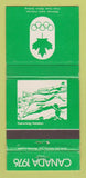 Matchbook Cover - 1976 Olympics Canada Swimming GREEN 30 Strike