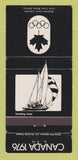 Matchbook Cover - 1976 Olympics Canada Yachting BLACK 30 Strike