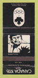 Matchbook Cover - 1976 Olympics Canada Archery BLACK WEAR 30 Strike