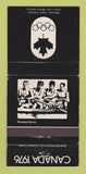 Matchbook Cover - 1976 Olympics Canada Rowing BLACK WEAR 30 Strike