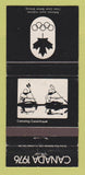 Matchbook Cover - 1976 Olympics Canada Canoeing BLACK WEAR 30 Strike