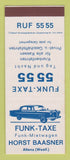 Matchbook Cover - Funk Taxi Horst Baasner SAMPLE