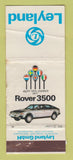 Matchbook Cover - Leyland Rover 3500 Car Jaguar Range Rover POOR