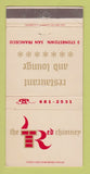 Matchbook Cover - Red Chimney Restaurant San Francisco CA WEAR 30 Strike