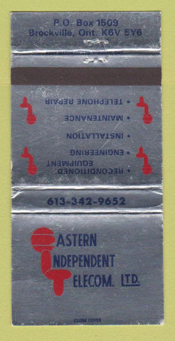 Matchbook Cover - Eastern Independent Telecom Brockville ON WEAR 30 Strike