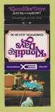 Matchbook Cover - Klondike Days Edmonton AB 1977 30 Strike