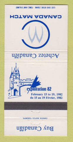 Matchbook Cover - Canada Match Exploration 1982 30 Strike