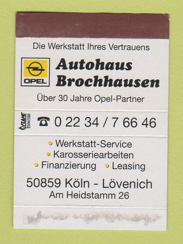 Matchbox - Opel Cars Autohaus Brochhausen Lovenich