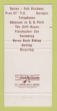 Matchbook Cover - Pacifica Motel San Francisco CA 30 Strike