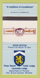 Matchbook Cover - Pines Resort Keltic Lodge Nova Scotia NS Halifax 30 Strike