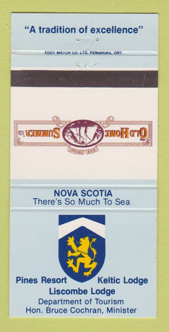Matchbook Cover - Pines Resort Keltic Lodge Nova Scotia NS Halifax 30 Strike