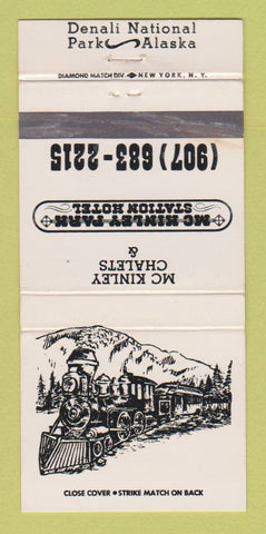 Matchbook Cover - Denali National Park AK McKinley Chalets WEAR 30 Strike