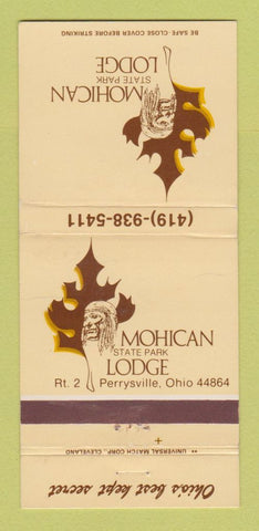 Matchbook Cover - Mohican State Park Lodge Perrysville OH 30 Strike