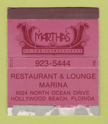 Matchbox - Martha's Hollywood Beach FL restaurant WORN