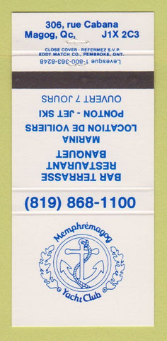 Matchbook Cover - Memphremagog Yacht Club Magog QC 30 Strike