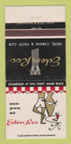 Matchbook Cover - Eden Roc Hotel Yacht Club Miami Beach FL 30 Strike
