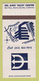 Matchbook Cover - Del Amo Yacht Center Marina Del Rey CA 30 Strike