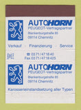 Matchbox - Autohorn Peugeot Vertragspartner