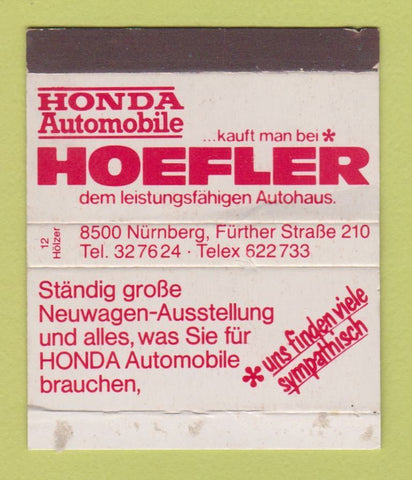 Matchbox - Honda Automobile Hoefler WEAR