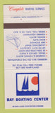 Matchbook Cover - Bay Boating Center  MD 30 Strike