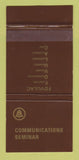 Matchbook Cover - Bell Communications Seminar QC WEAR 30 Strike