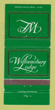 Matchbook Cover - Williamsburg Lodge VA WEAR 30 Strike