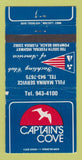 Matchbook Cover - Captain's Cove Pompano Beach FL WORN 30 Strike