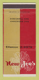 Matchbook Cover - New Joe's Restaurant San Francisco CA 30 Strike