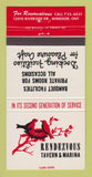 Matchbook Cover - Rendezvous Tavern Marina Windsor ON 30 Strike