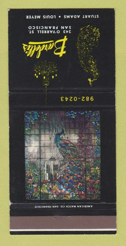 Matchbook Cover - Bardelli's Restaurant San Francisco CA 30 Strike
