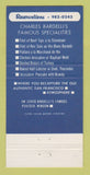 Matchbook Cover - Bardelli's Restaurant San Francisco CA 30 Strike