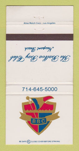 Matchbook Cover - Balboa Bay Club Newport Beach CA 30 Strike