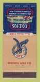 Matchbook Cover - Eagles Club Redondo Beach CA 30 Stick