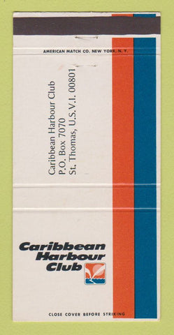 Matchbook Cover - Caribbean Harbour Club St Thomas Virgin Islands 30 Strike